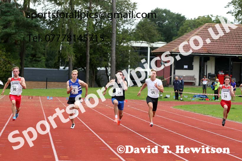 100 metres 25, NECAA Open Meeting, Morpeth, Sunday, March 23rd. David T. Hewitson/Sports for All Pics